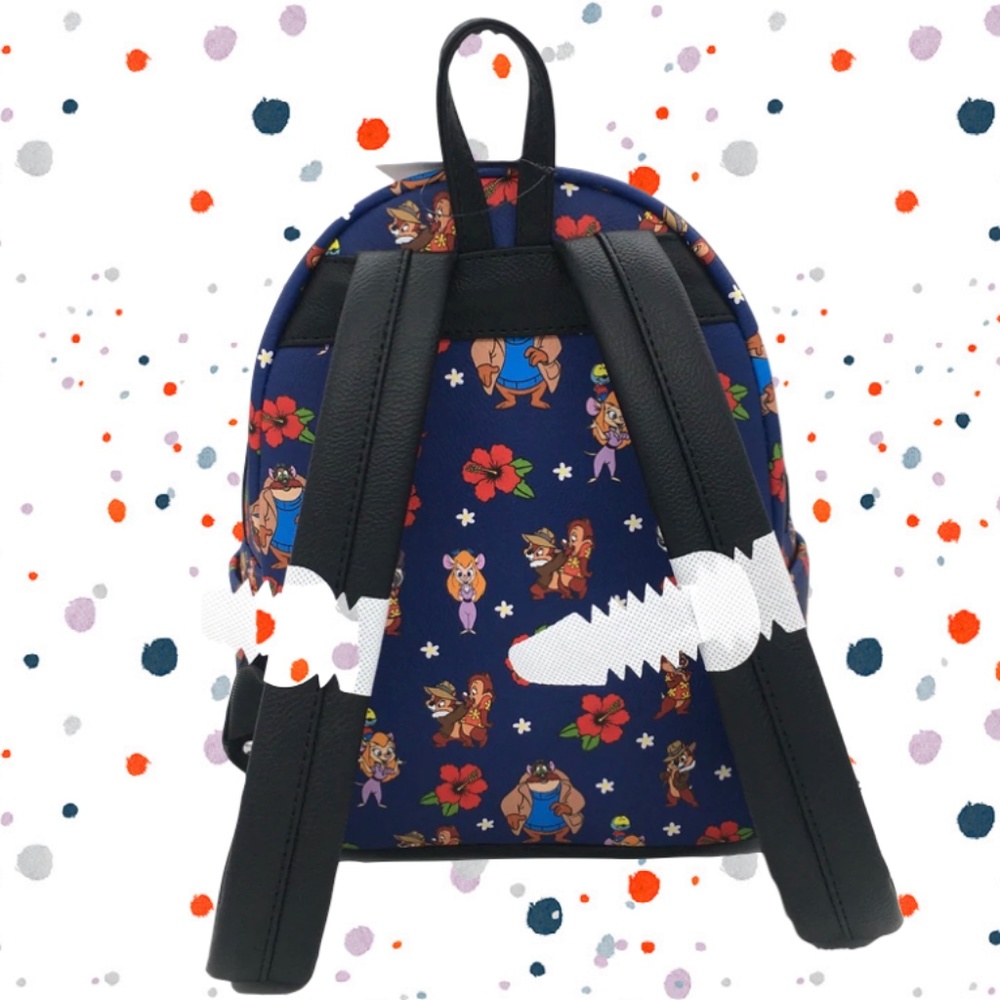 Loungefly Disney Rescue Rangers AOP Mini Backpack - Picture 3 of 4